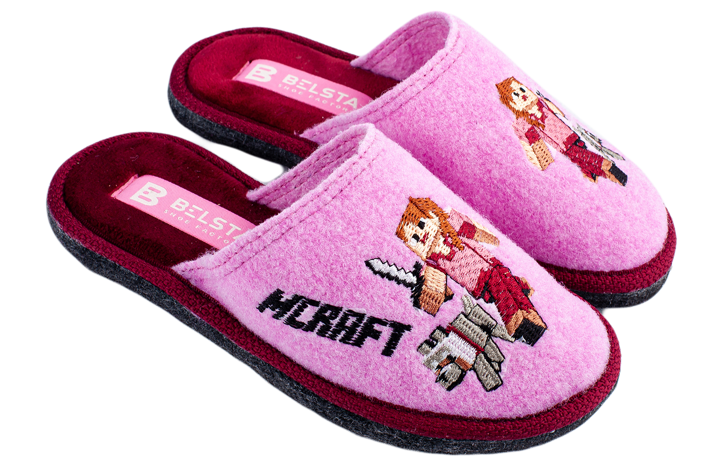 Опаковка: Детски затворени войлочни чехли BELSTA/ Size set: Children's Closed Felt BELSTA