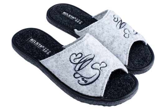 Дамски отворени чехли BELSTA /Women’s Open Italian Felt BELSTA Slippers