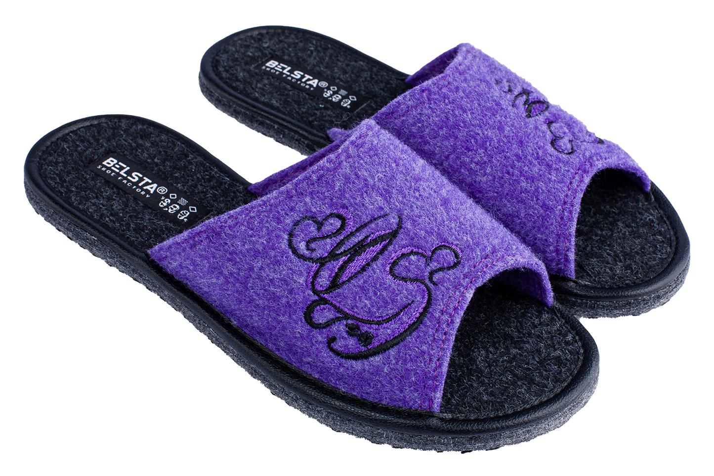 Опаковка: Дамски отворени чехли BELSTA /Size set: Women’s Open Italian Felt BELSTA Slippers