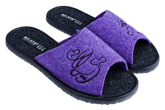 Дамски отворени чехли BELSTA /Women’s Open Italian Felt BELSTA Slippers