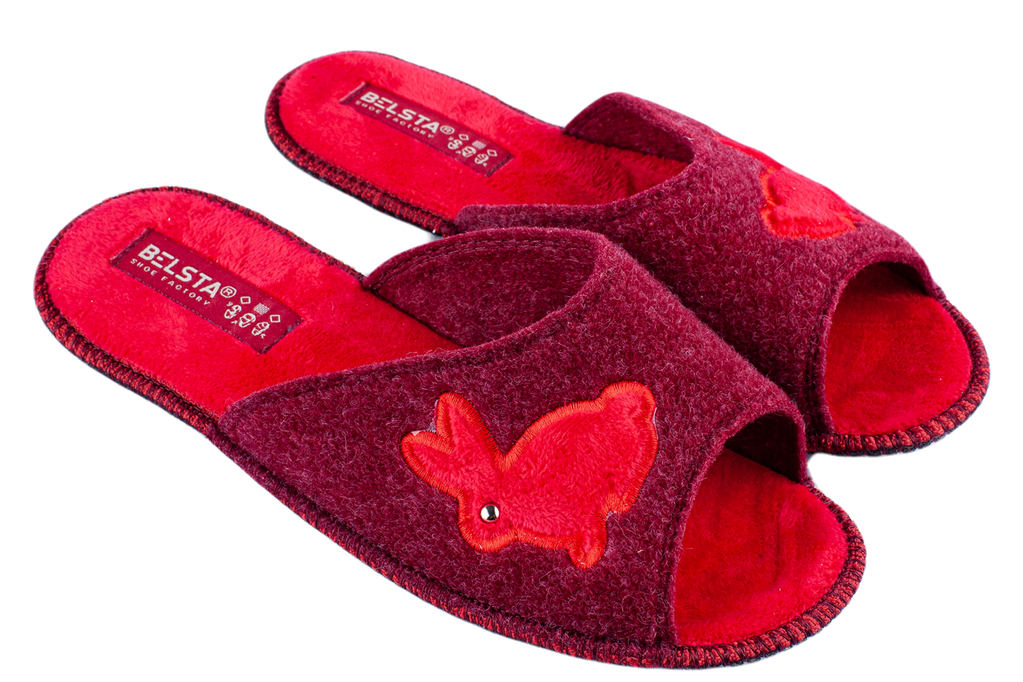 Опаковка: Дамски отворени чехли BELSTA/Size set: Women’s Open Italian Felt BELSTA Slippers (Copy)