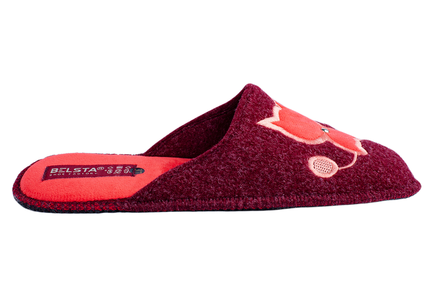 Опаковка: Дамски затворени пантофи BELSTA от италиански филц/Size set: Women’s Closed Italian Felt BELSTA Slippers