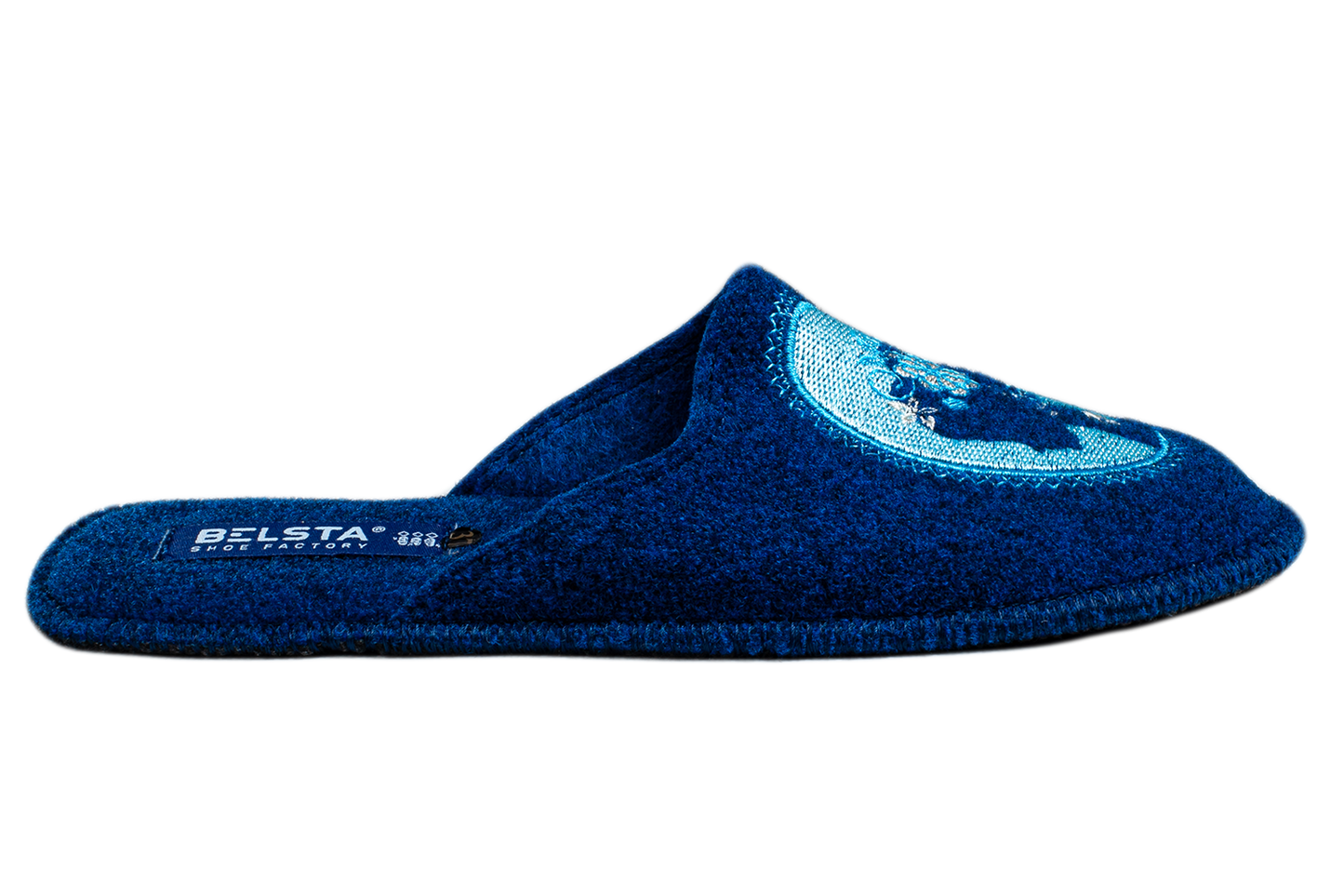 Дамски затворени пантофи BELSTA от филц с бродерия/Women's Closed Slippers BELSTA from Felt with Embroidery