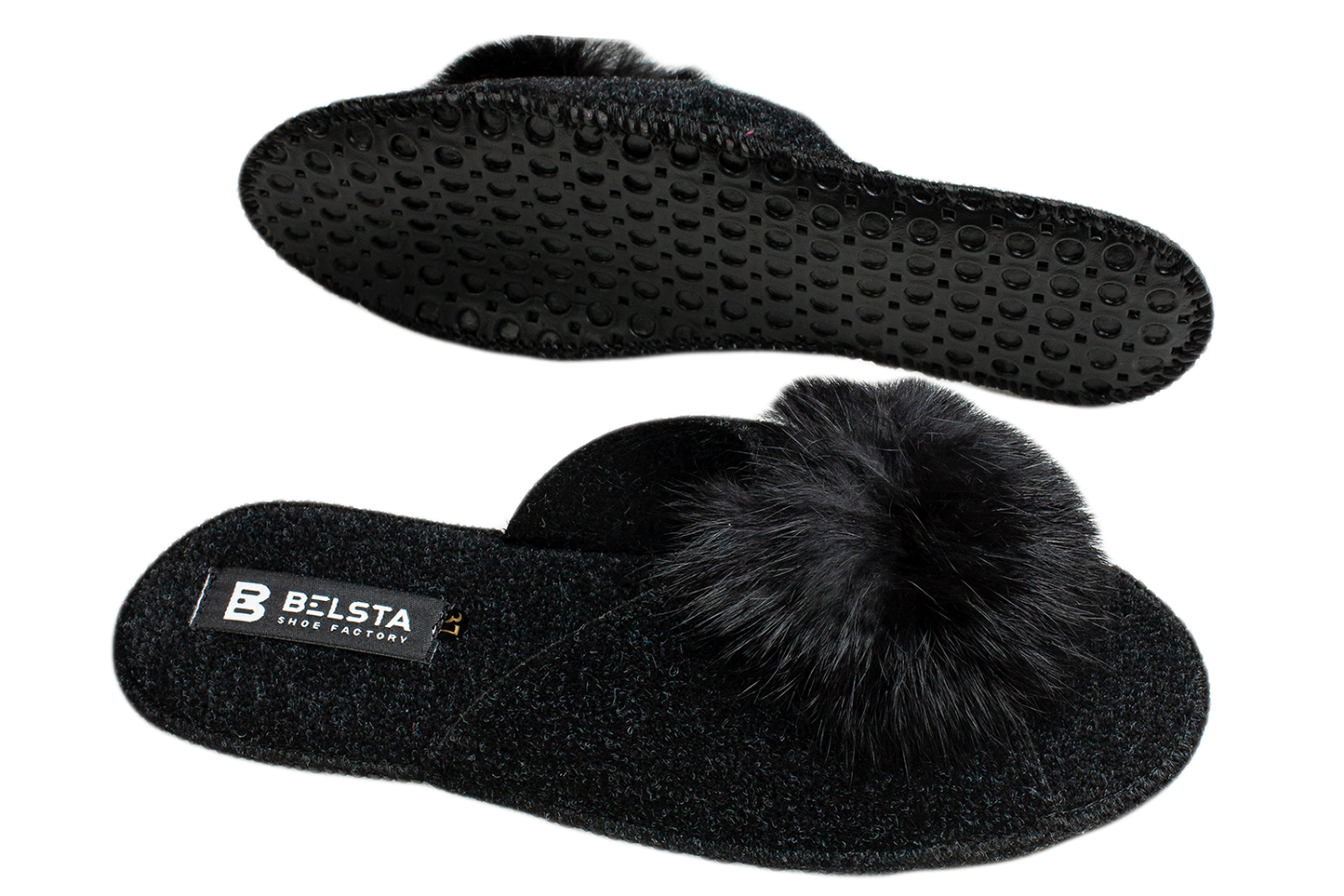 Дамски чехли от филц BELSTA