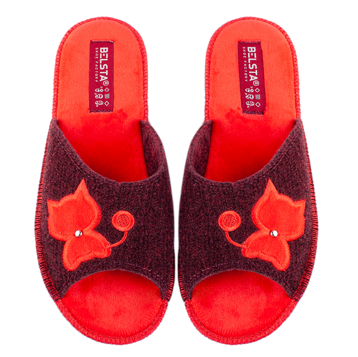 Дамски отворени чехли BELSTA/Women’s Open Italian Felt BELSTA Slippers