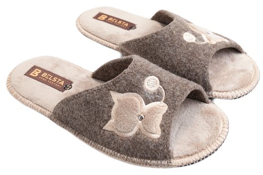 Дамски отворени чехли BELSTA/Women’s Open Italian Felt BELSTA Slippers