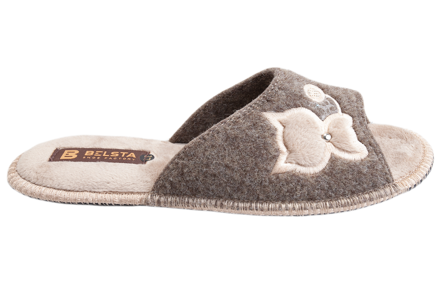 Дамски отворени чехли BELSTA/Women’s Open Italian Felt BELSTA Slippers