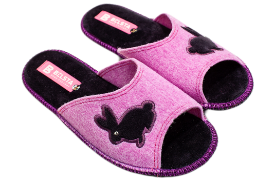 Дамски отворени чехли BELSTA/Women’s Open Italian Felt BELSTA Slippers
