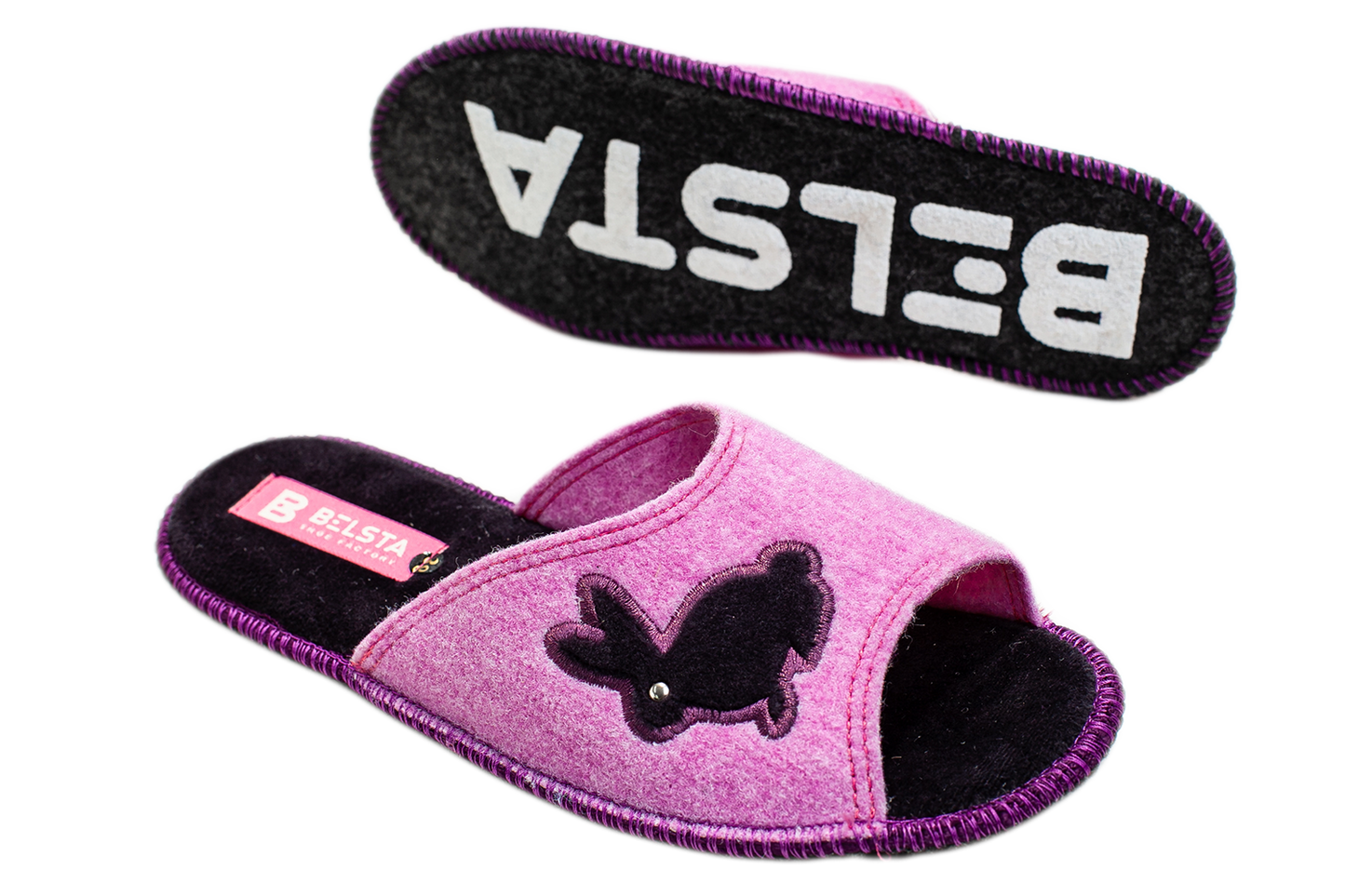 Дамски отворени чехли BELSTA/Women’s Open Italian Felt BELSTA Slippers