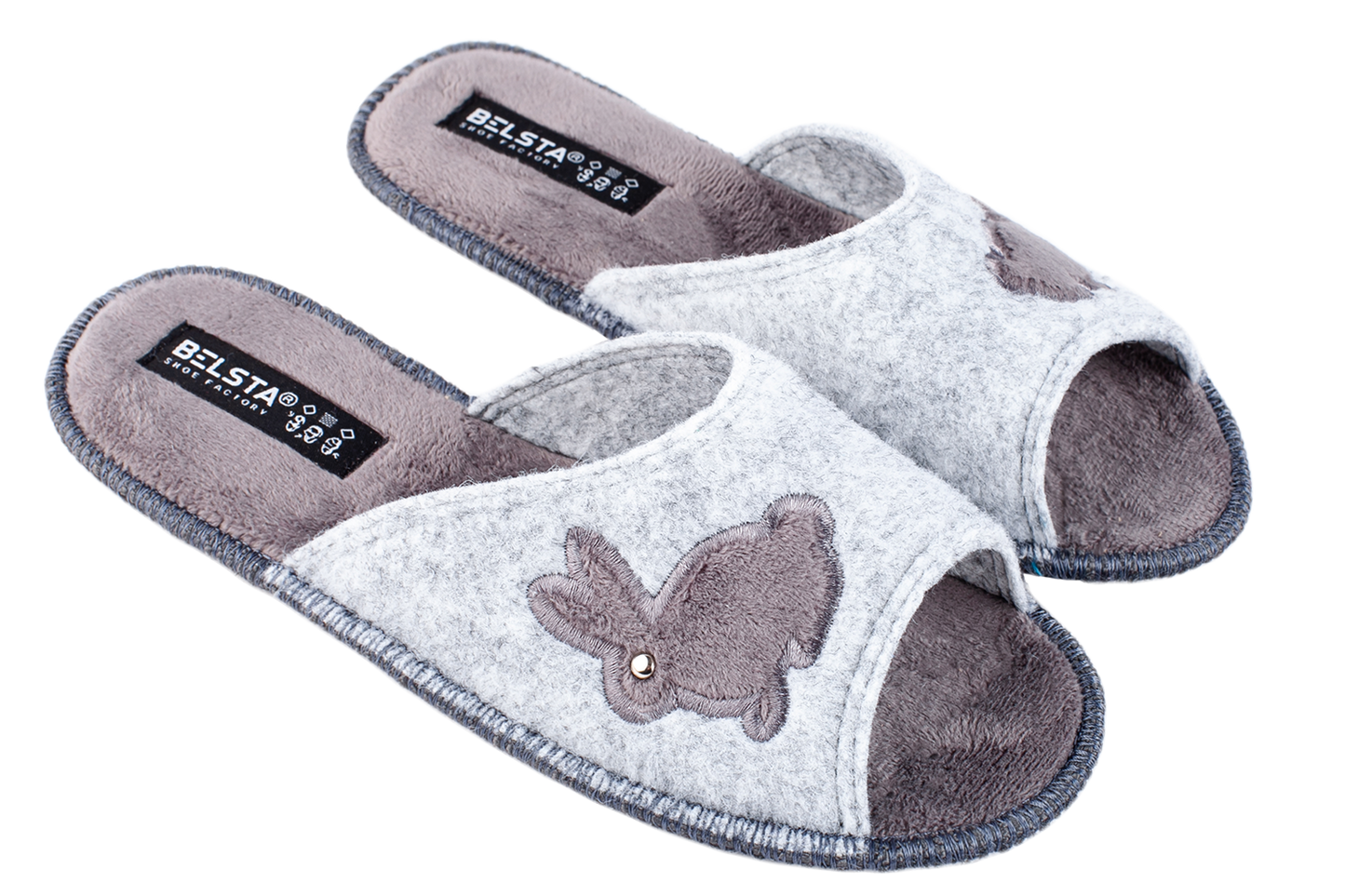 Дамски отворени чехли BELSTA/Women’s Open Italian Felt BELSTA Slippers