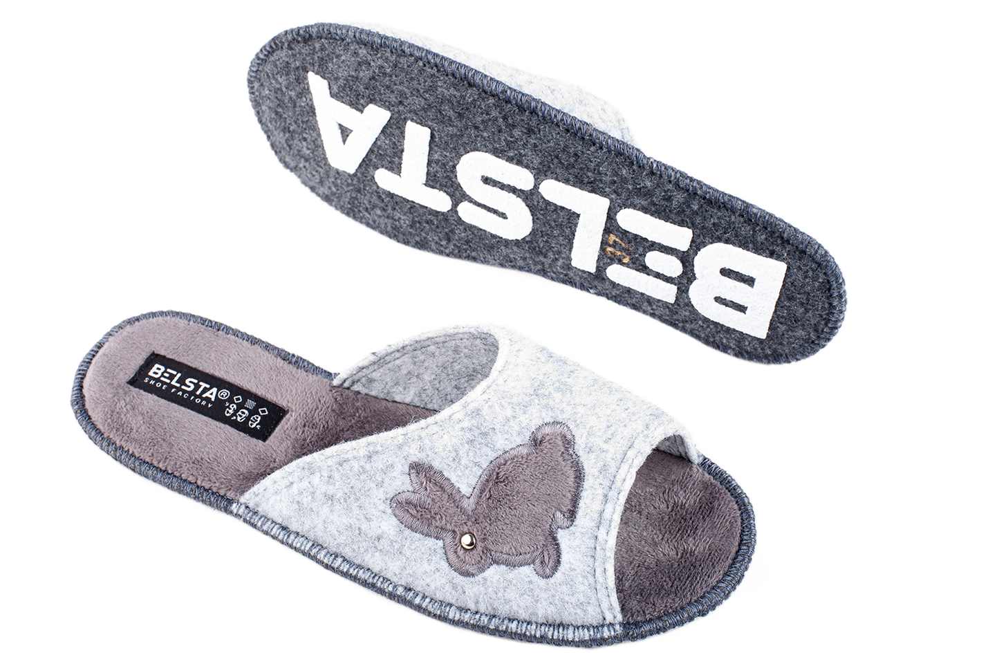 Дамски отворени чехли BELSTA/Women’s Open Italian Felt BELSTA Slippers